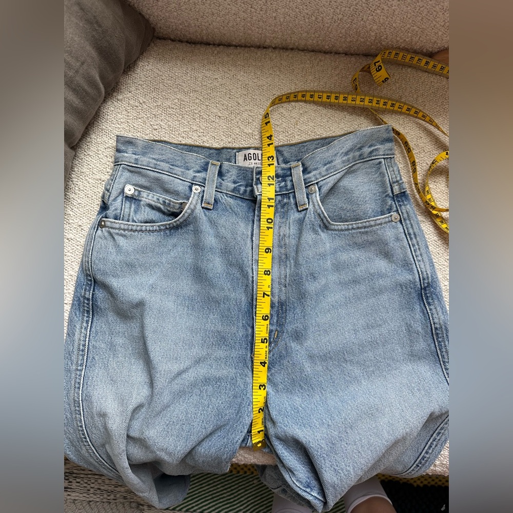 AGOLDE 90s Pinch Waist High Rise Jean in light wash size 25 - Picture 9 of 10